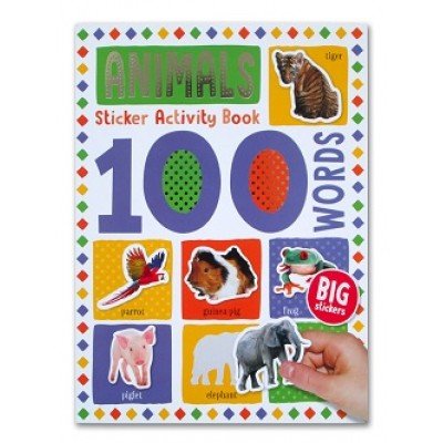 100 Words Sticker Activity Book: Animals